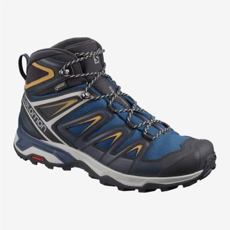 Buty Trekkingowe Męskie Salomon X ULTRA 3 MID GTX Niebieskie - PL 0-KRBC